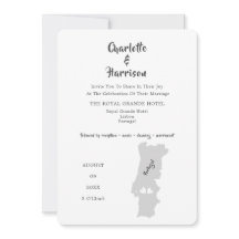 Einladung zum Foto Hochzeitsziel Portugal