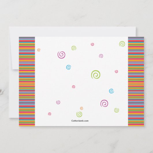 Einladung zum Foto im farbenfrohen Jahr Abschluss (Rückseite)