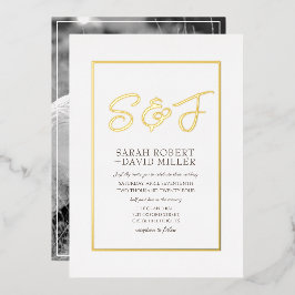 Einladung zum Foto in klassischem Weiß-Rahmen