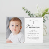 Einladung zum Foto in modernem Rahmen (Stehend Vorderseite)