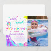 Einladung zum Foto mit Wasserrutsche (Vorne/Hinten)