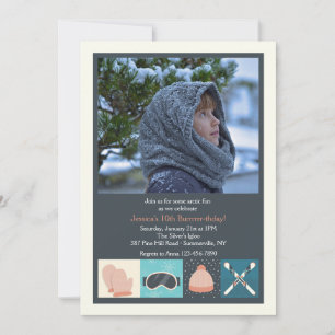 Einladung zum Foto Skifahren