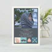 Einladung zum Foto Skifahren (Stehend Vorderseite)