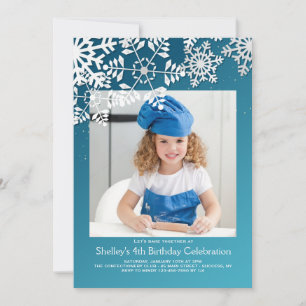 Einladung zum Foto Snowflake Border