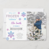 Einladung zum Foto von Frozen (Vorderseite)