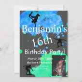 Einladung zum Foto von Skateboard (Vorderseite)