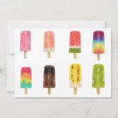 Einladung zum Foto zum Geburtstag Pop über Populat (Rückseite)