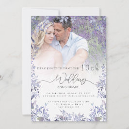 Einladung zum Foto zum Vintagen Blumenjubiläum