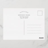 Einladung zum Fotografieren Postkarte (Rückseite)