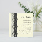 Einladung zum französischen Elfenbein am Geburtsta (Stehend Vorderseite)