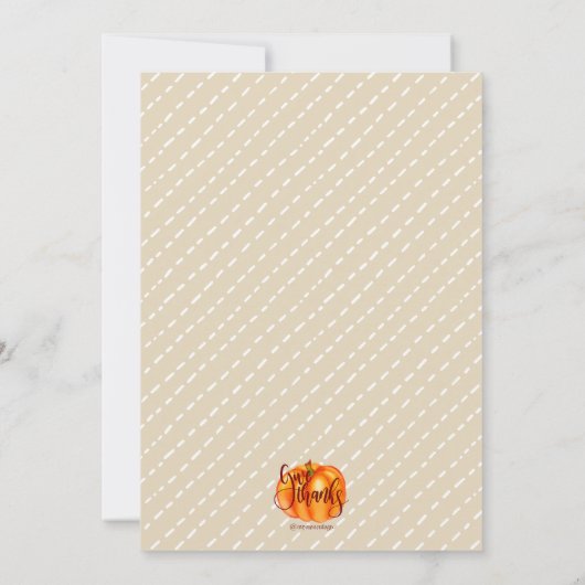 Einladung zum freundschaftlichen Dinner (Rückseite)