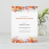 Einladung zum Friendsgiving-Dinner (Stehend Vorderseite)