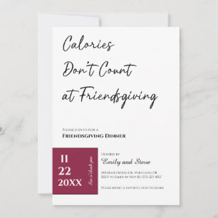 Einladung zum Friendsgiving-Dinner