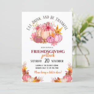 Einladung zum Friendsgiving-Potluck