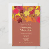 Einladung zum Friendsgiving-Potlucks-Dinnerabend (Vorderseite)