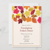 Einladung zum Friendsgiving-Potlucks-Dinnerabend (Vorderseite)