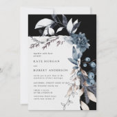 Einladung zum Frostigen Winter Floral Wedding (Vorderseite)