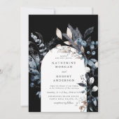 Einladung zum Frostigen Winter Floral Wedding (Vorderseite)