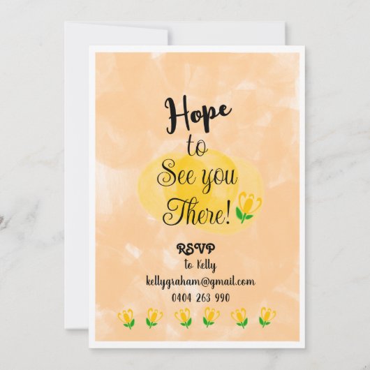 Einladung zum Frühjahrsessen (Rückseite)