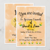 Einladung zum Frühjahrsessen (Vorne/Hinten)