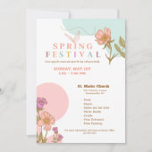 Einladung zum Frühjahrsfest (Vorderseite)