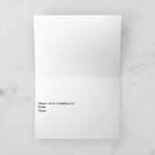 Einladung zum Frühstück (Innenseite)