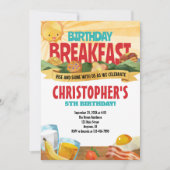 Einladung zum Frühstück am Geburtstag (Vorderseite)