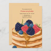 Einladung zum Frühstück Pancake (Vorne/Hinten)