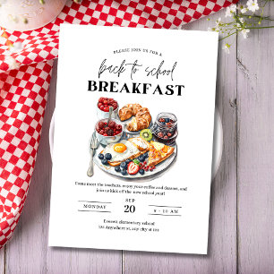 Einladung zum Frühstück zum Schulbeginn, Lernen Si