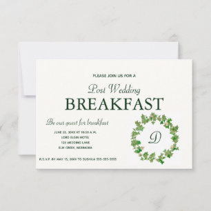 Einladung zum Frühstücksbuffet "Green Maple Wreath