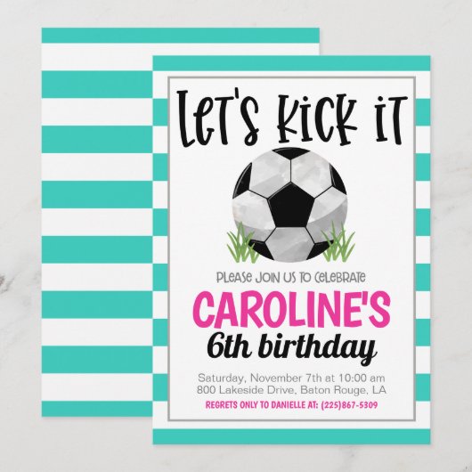 Einladung zum Fußball (Vorne/Hinten)