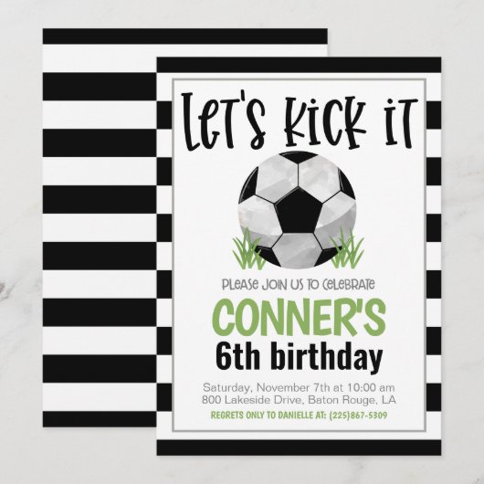 Einladung zum Fußball (Vorne/Hinten)