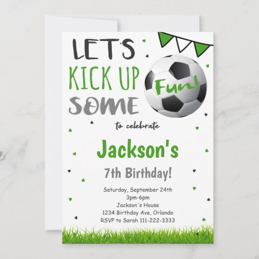Einladung zum Fußball (Vorderseite)
