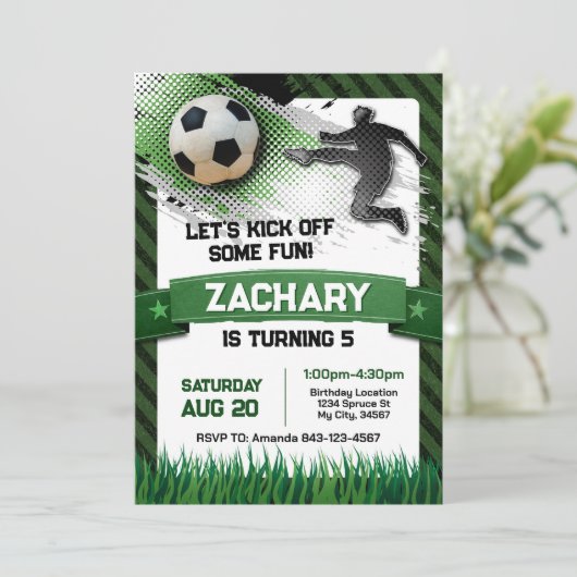 Einladung zum Fußball (Stehend Vorderseite)
