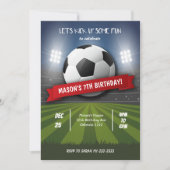 Einladung zum Fußball (Vorderseite)