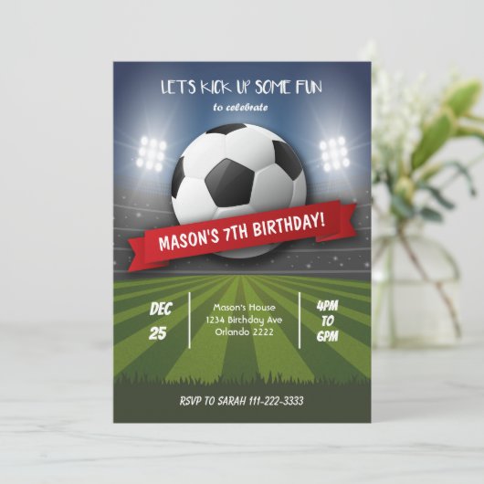 Einladung zum Fußball (Stehend Vorderseite)