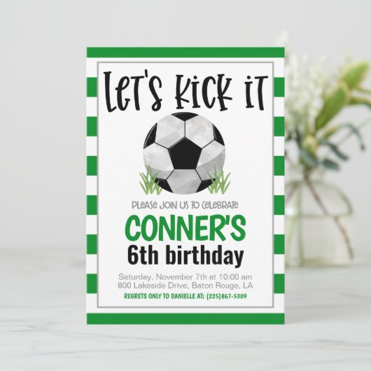 Einladung zum Fußball (Stehend Vorderseite)