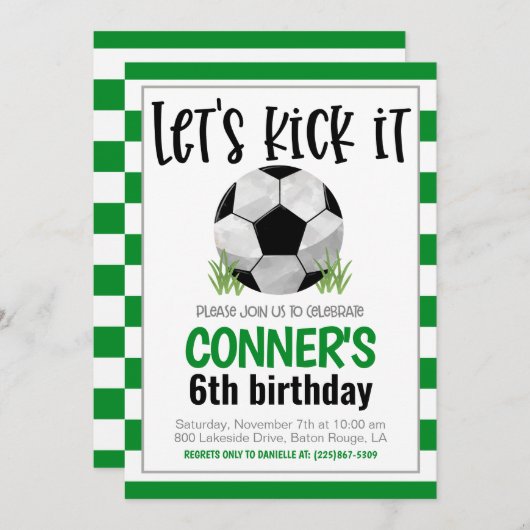 Einladung zum Fußball (Vorne/Hinten)