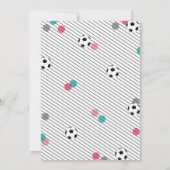 Einladung zum Fußball | Einladung von Mädchen (Rückseite)