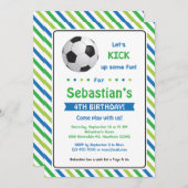 Einladung zum Fußball / Einladung zum Geburtstag (Vorne/Hinten)