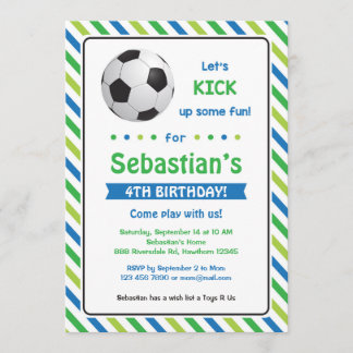 Einladung zum Fußball / Einladung zum Geburtstag