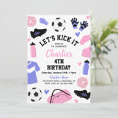 Einladung zum Fußball | Fußball-Party Einladungen (Stehend Vorderseite)