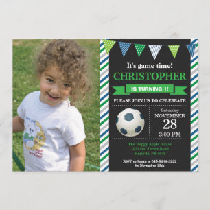 Einladung zum Fußball Geburtstag 1. Geburtstag Par