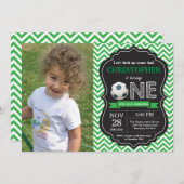 Einladung zum Fußball Geburtstag 1. Geburtstag Par (Vorne/Hinten)