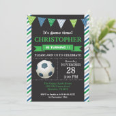 Einladung zum Fußball Geburtstag 1. Geburtstag Par (Stehend Vorderseite)