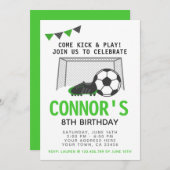 Einladung zum Fußball, Geburtstagsparty Sport (Vorne/Hinten)