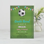 Einladung zum Fußball-Geschlecht (Stehend Vorderseite)