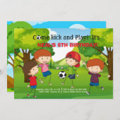 Einladung zum Fußball im Park (Vorne/Hinten)