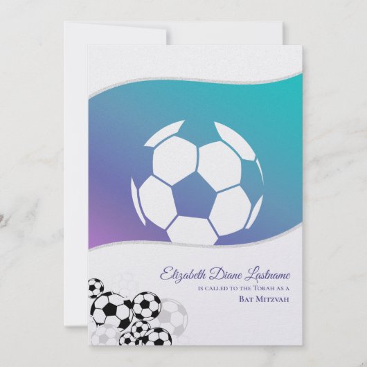 Einladung zum Fußball Mitzvah (Vorderseite)
