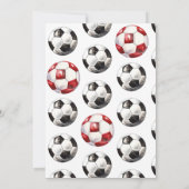 Einladung zum Fußball zum Geburtstag - Party (Rückseite)